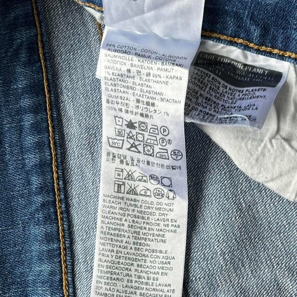 Levis 515 Jeans Womens 14 Blue Bootcut Denim Pants - Picture 3 of 8